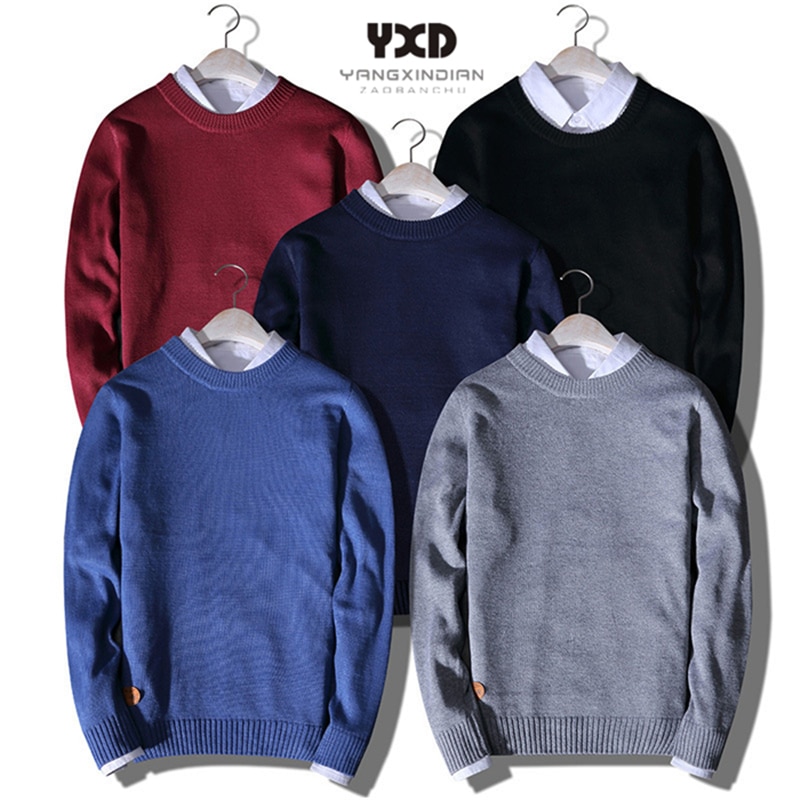 Men Clothes O-Neck Sweater Autumn ..