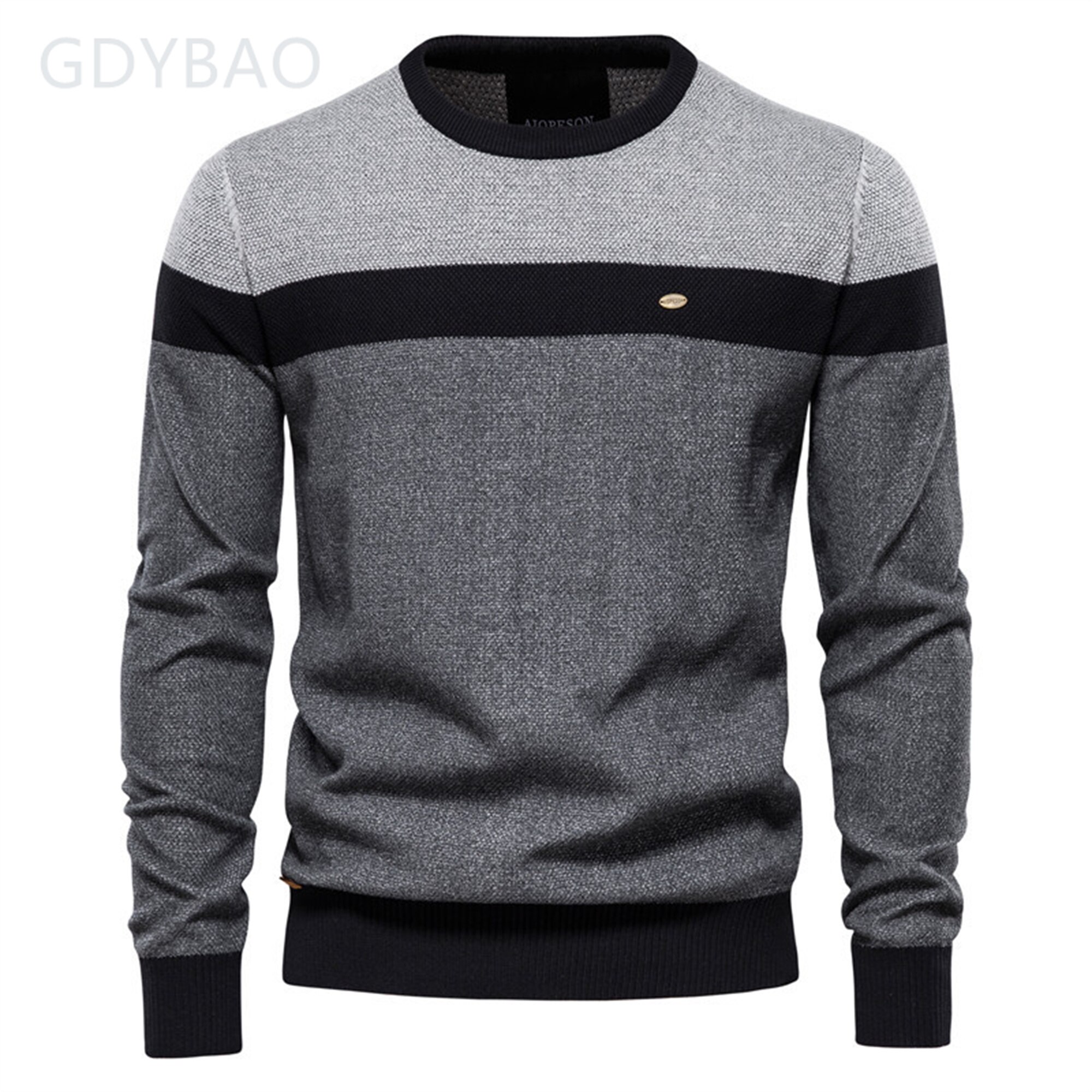 GDDYBAO Spliced Cotton Sweater M..