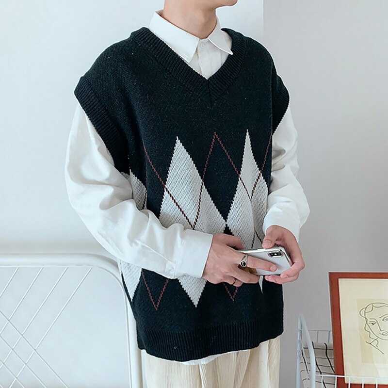 ؿ]Fashion Men Sweater Vest Autum..