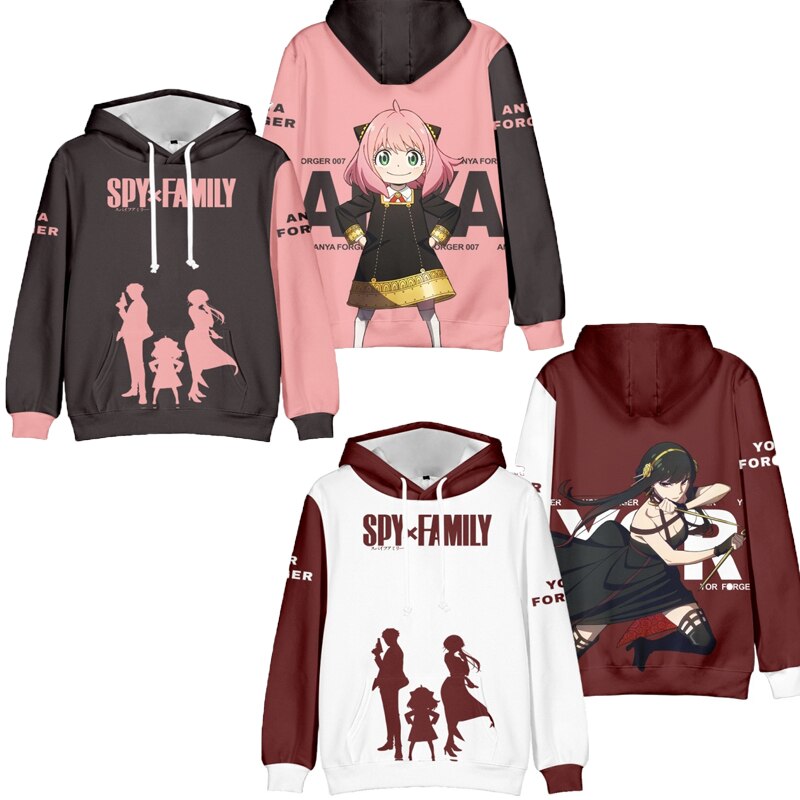 Anime Spy X Family Anya Forger Cosplay Hoodies Swe..
