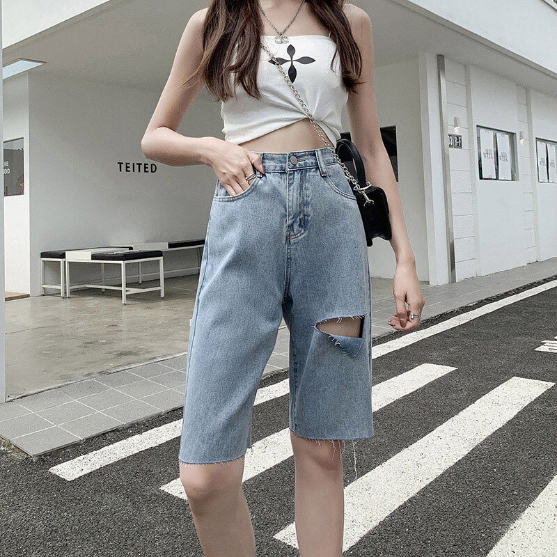 Denim Shorts Summer 2022 New Women&..