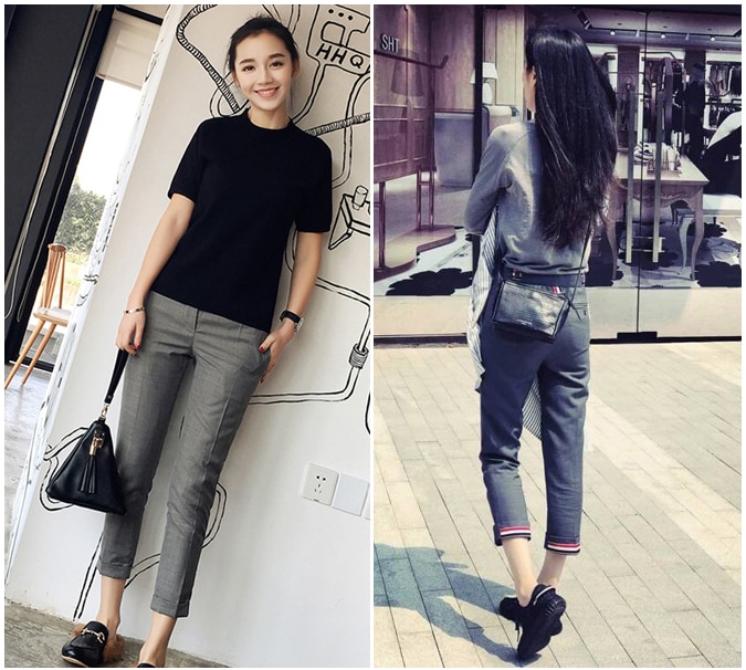 TB suit pants women&s spring college..